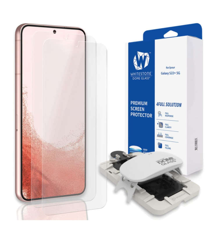 SAMSUNG GALAXY S22+ TEMPERED DOME GLASS SCREEN PROTECTOR 2PK | WHITESTONE
