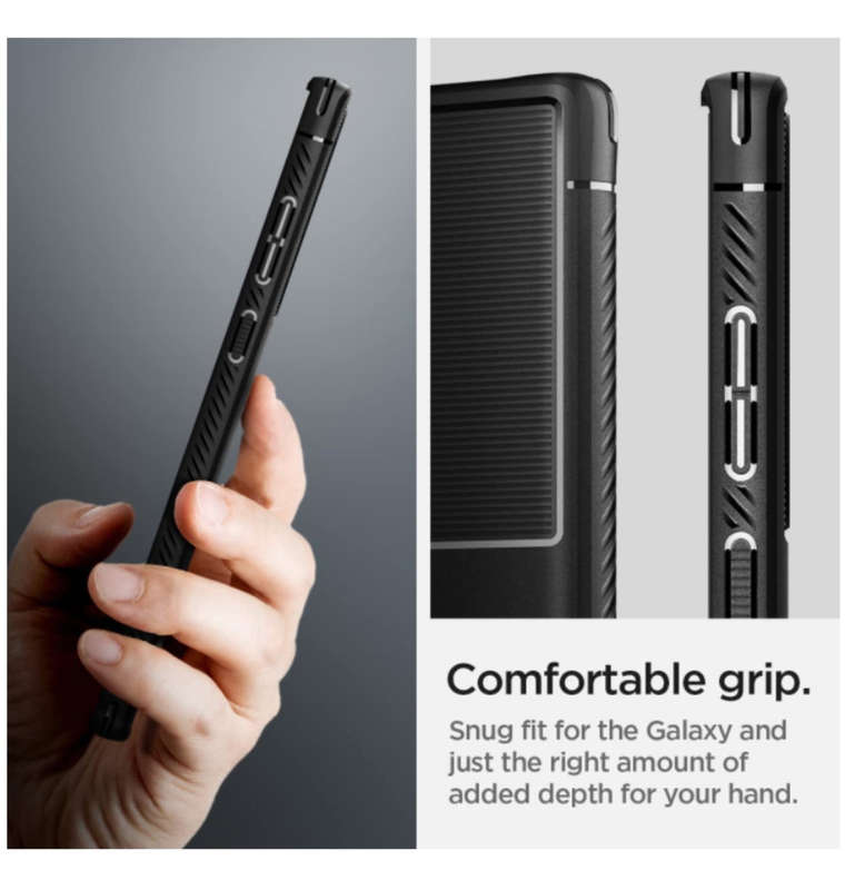 SAMSUNG GALAXY S22 ULTRA PREMIUM RUGGED CASE BLACK | SPIGEN