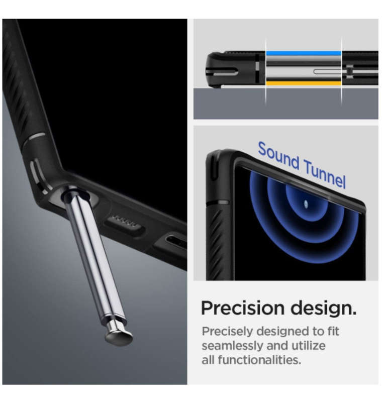 SAMSUNG GALAXY S22 ULTRA PREMIUM RUGGED CASE BLACK | SPIGEN