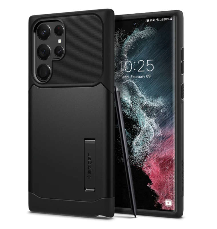 SAMSUNG GALAXY S22 ULTRA PREMIUM SLIM ARMOR CASE BLACK | SPIGEN