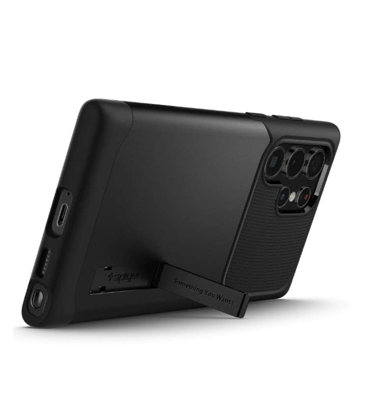 SAMSUNG GALAXY S22 ULTRA PREMIUM SLIM ARMOR CASE BLACK | SPIGEN