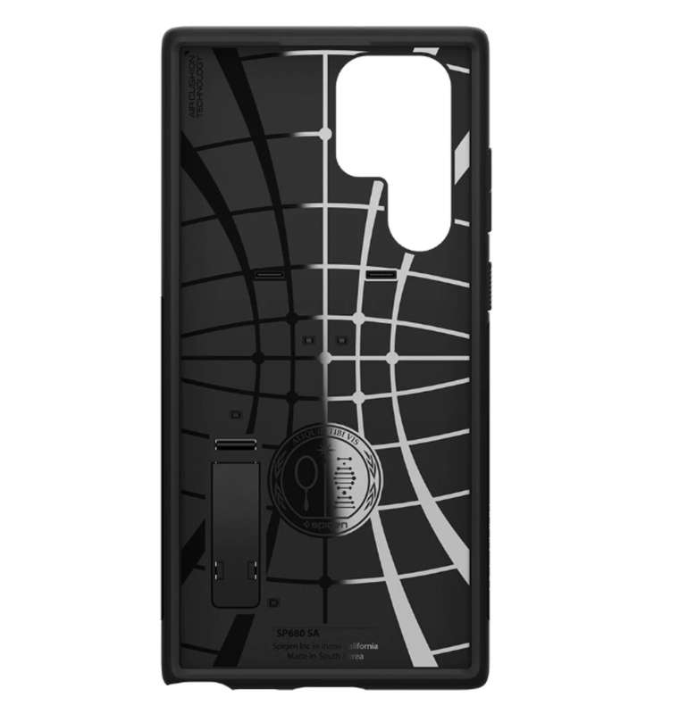 SAMSUNG GALAXY S22 ULTRA PREMIUM SLIM ARMOR CASE BLACK | SPIGEN