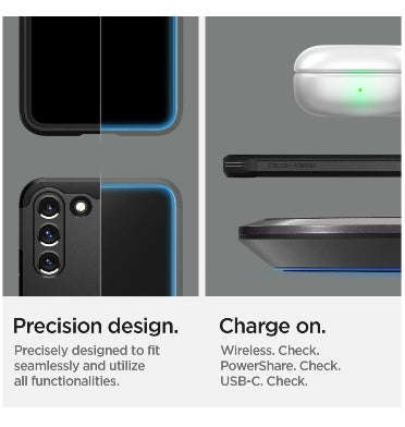 SAMSUNG GALAXY S22 PREMIUM TOUGH ARMOR CASE BLACK | SPIGEN