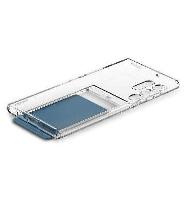 SAMSUNG GALAXY S22 ULTRA PREMIUM SLIM ARMOR DUAL SLOT CARD CASE CRYSTAL CLEAR | SPIGEN