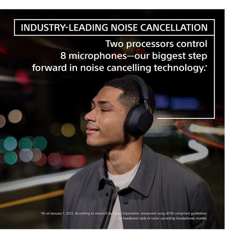 SONY WH1000XM5 NOISE CANCELLING WIRELESS HEADPHONES SILVER
