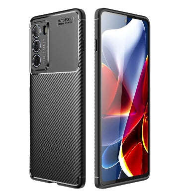 MOTO G200 (2022) PREMIUM CARBON FIBRE TEXTURED CASE CARBON BLACK | CRUZERLITE