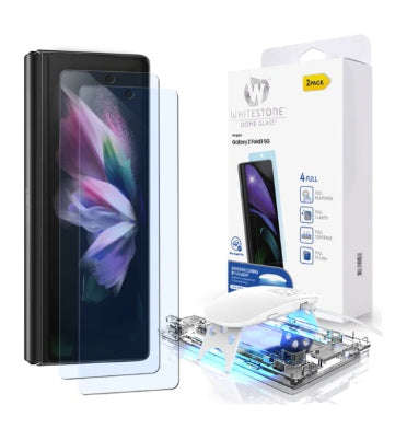 SAMSUNG GALAXY Z FOLD 3 5G TEMPERED DOME GLASS SCREEN PROTECTOR 2PK | WHITESTONE