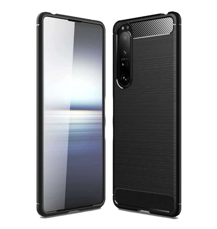 SONY XPERIA 1iii (2021) SLIM CARBON FIBRE CASE BLACK | CRUZERLITE