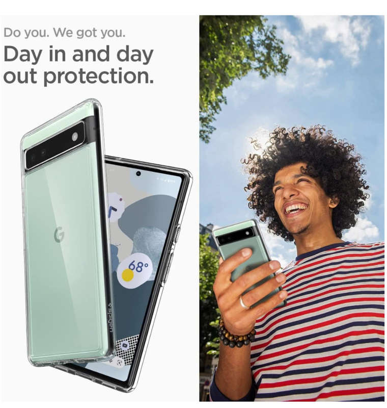 GOOGLE PIXEL 6A PREMIUM SLIM ULTRA HYBRID CASE CLEAR | SPIGEN