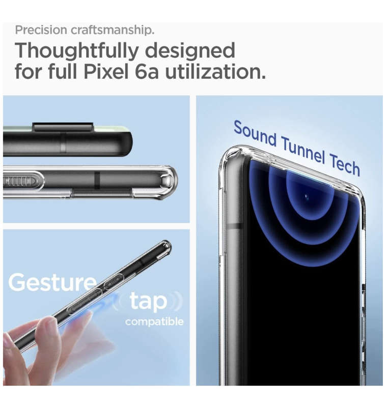 GOOGLE PIXEL 6A PREMIUM SLIM ULTRA HYBRID CASE CLEAR | SPIGEN