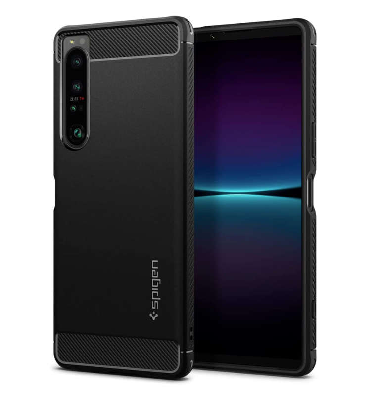 SONY XPERIA 1 IV PREMIUM RUGGED ARMOR CASE BLACK | SPIGEN