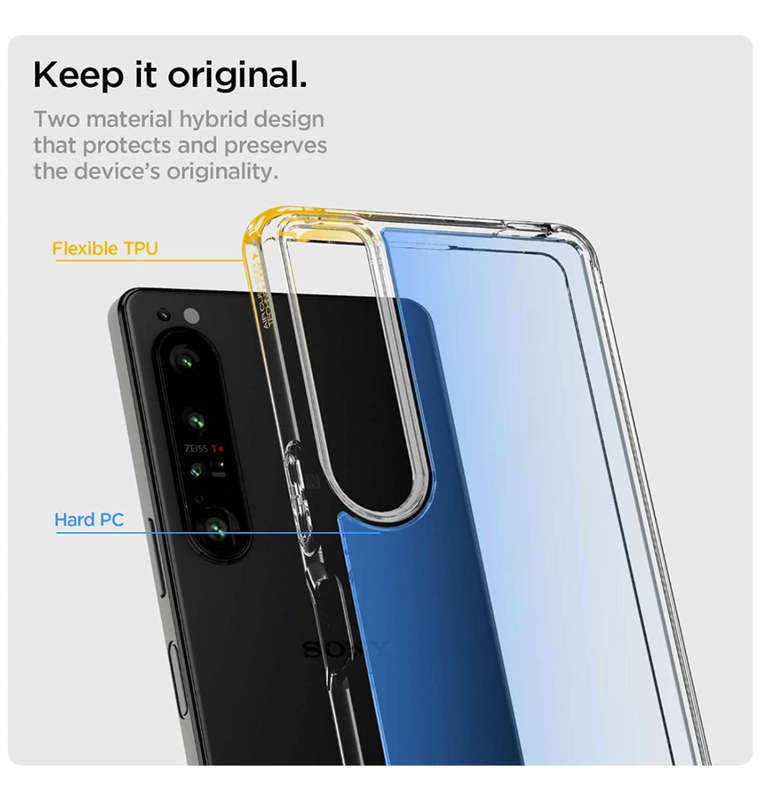 SONY XPERIA 1 IV PREMIUM ULTRA HYBRID CRYSTAL CASE CLEAR | SPIGEN