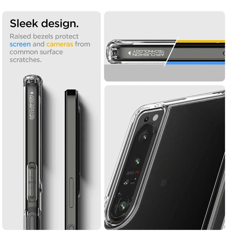 SONY XPERIA 1 IV PREMIUM ULTRA HYBRID CRYSTAL CASE CLEAR | SPIGEN