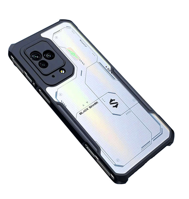 XIAOMI BLACK SHARK 5/5 PRO PROTECTIVE BUMPER CASE BLACK/CLEAR