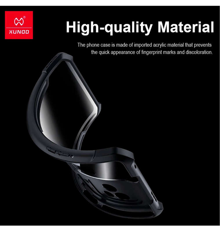 XIAOMI BLACK SHARK 5/5 PRO PROTECTIVE BUMPER CASE BLACK/CLEAR