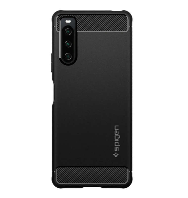 SONY XPERIA 10 IV PREMIUM RUGGED ARMOR CASE BLACK | SPIGEN