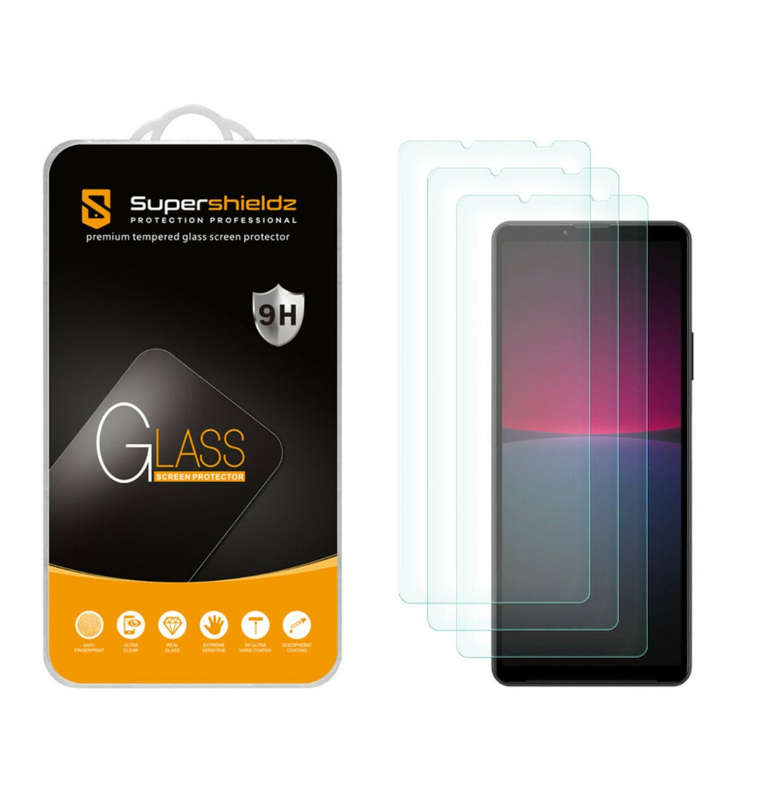 SONY XPERIA 10 IV PREMIUM TEMPERED GLASS SCREEN PROTECTOR 3PK | SUPERSHIELDZ