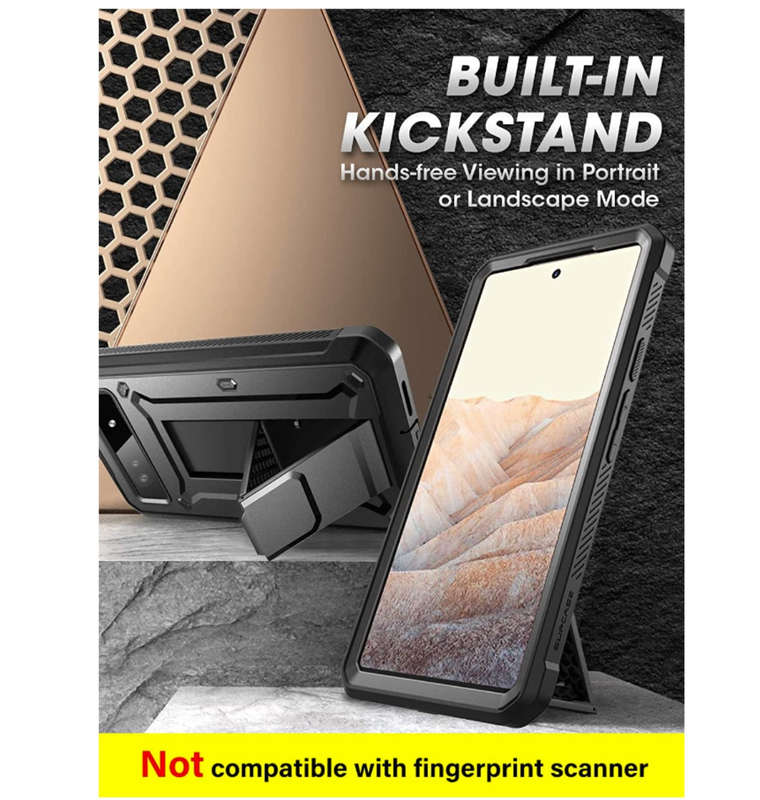 GOOGLE PIXEL 6A FULL BODY RUGGED PROTECTIVE CASE BLACK | SUPCASE
