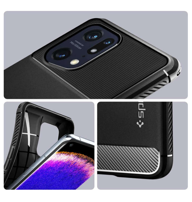 OPPO FIND X5 PRO PREMIUM RUGGED ARMOR CASE BLACK | SPIGEN