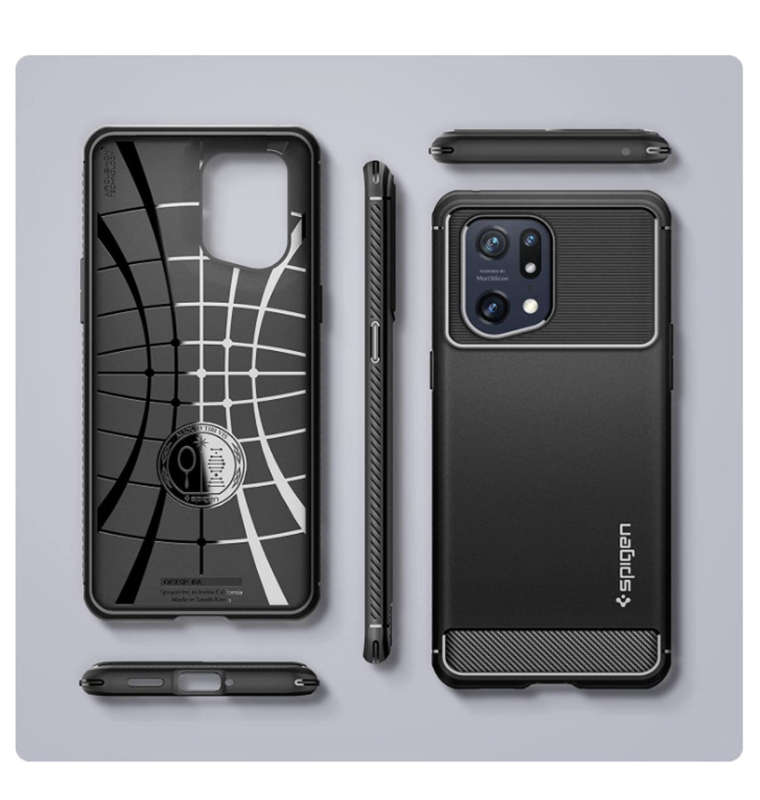 OPPO FIND X5 PRO PREMIUM RUGGED ARMOR CASE BLACK | SPIGEN