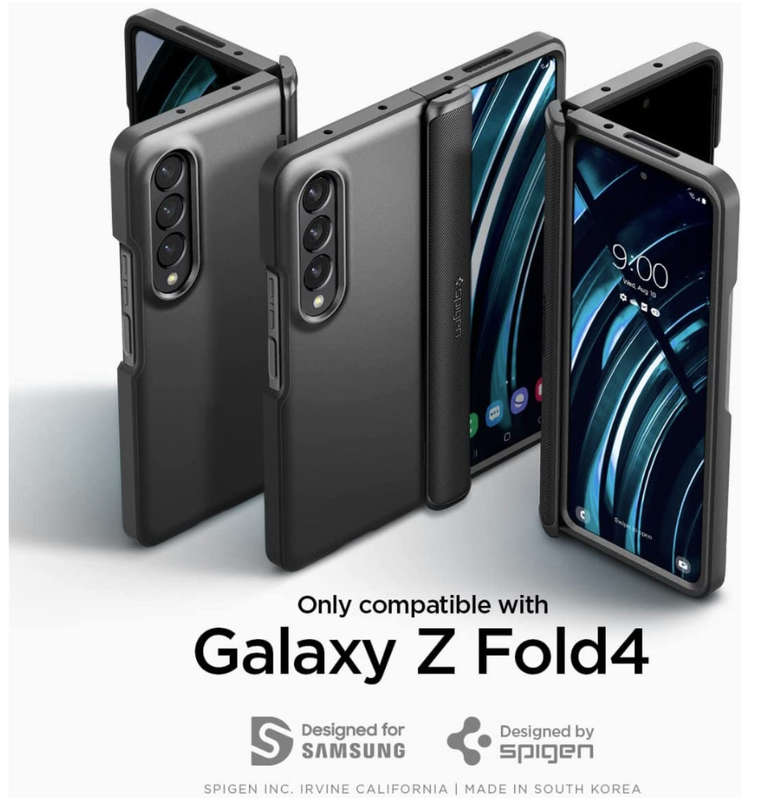 SAMSUNG GALAXY Z FOLD 4 PREMIUM SLIM ARMOR PRO CASE BLACK | SPIGEN