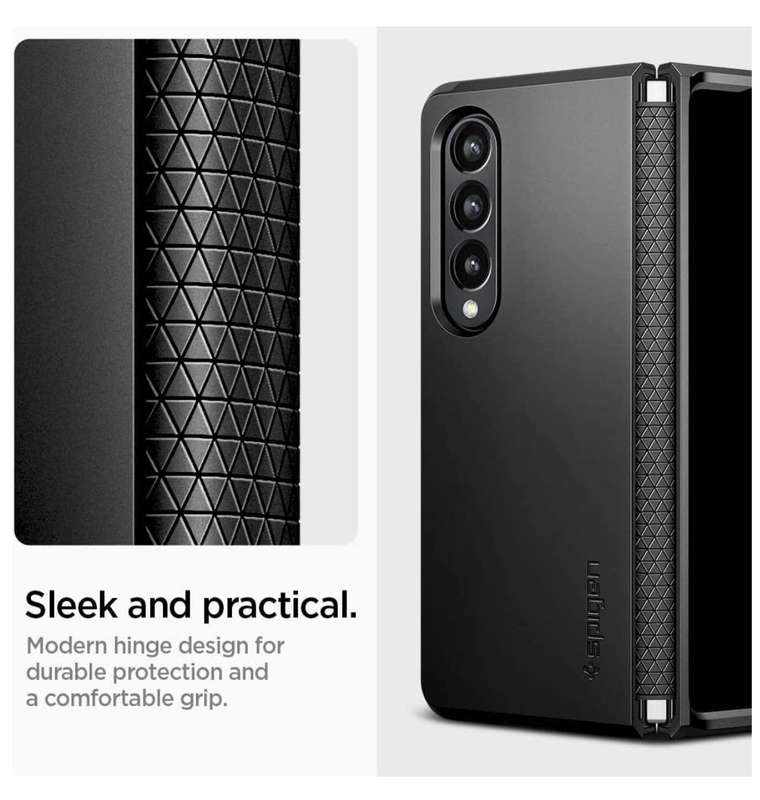 SAMSUNG GALAXY Z FOLD 4 PREMIUM TOUGH ARMOR CASE BLACK | SPIGEN