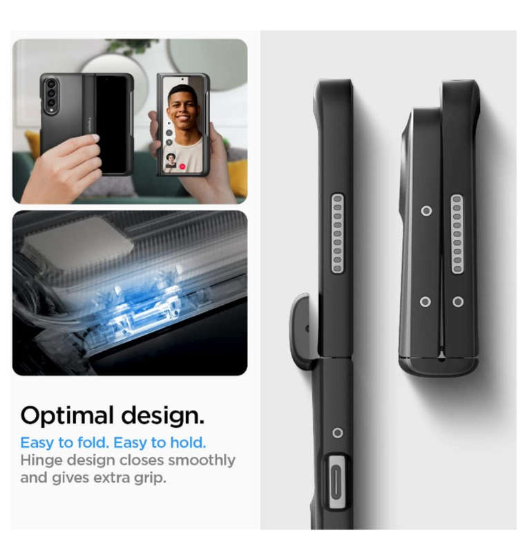 SAMSUNG GALAXY Z FOLD 4 PREMIUM SLIM ARMOR PRO PEN EDITION CASE BLACK | SPIGEN