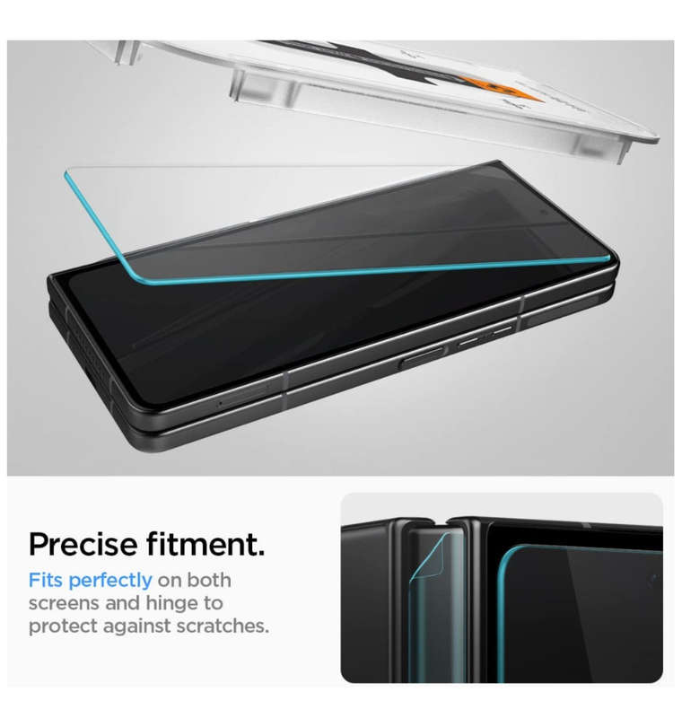 SAMSUNG GALAXY Z FOLD 4 PREMIUM TEMPERED GLASS SCREEN PROTECTOR | SPIGEN