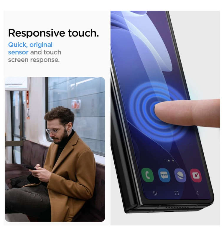 SAMSUNG GALAXY Z FOLD 4 PREMIUM TEMPERED GLASS SCREEN PROTECTOR | SPIGEN