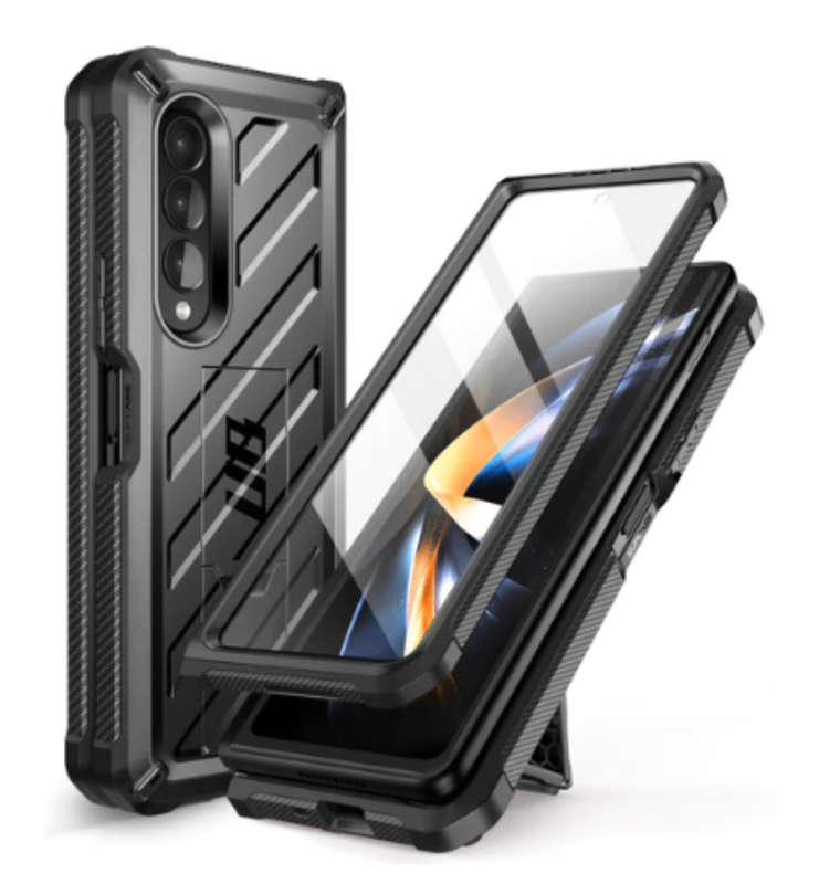 SAMSUNG GALAXY Z FOLD 4 FULL BODY RUGGED PROTECTIVE CASE BLACK | SUPCASE