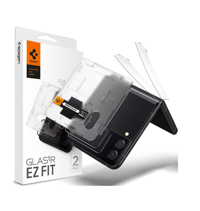 SAMSUNG GALAXY Z FLIP 4 PREMIUM TEMPERED GLASS SCREEN PROTECTOR | SPIGEN