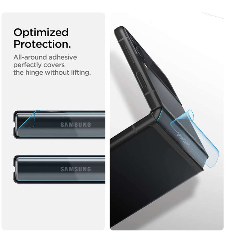 SAMSUNG GALAXY Z FLIP 4 PREMIUM TEMPERED GLASS SCREEN PROTECTOR | SPIGEN