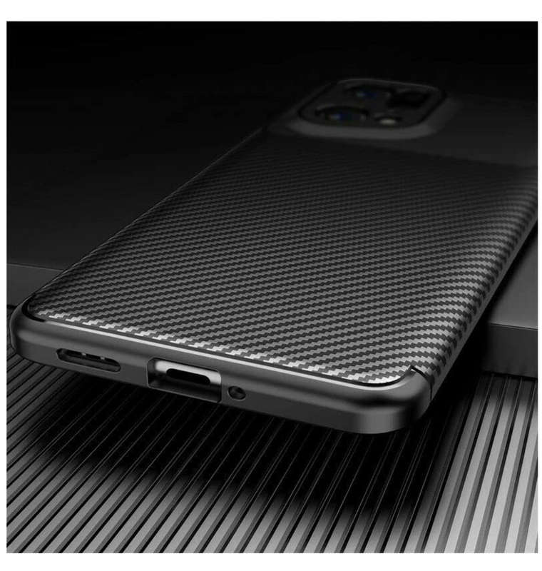 OPPO FIND X5 PRO PREMIUM CARBON FIBRE TEXTURED CASE BLACK | CRUZERLITE