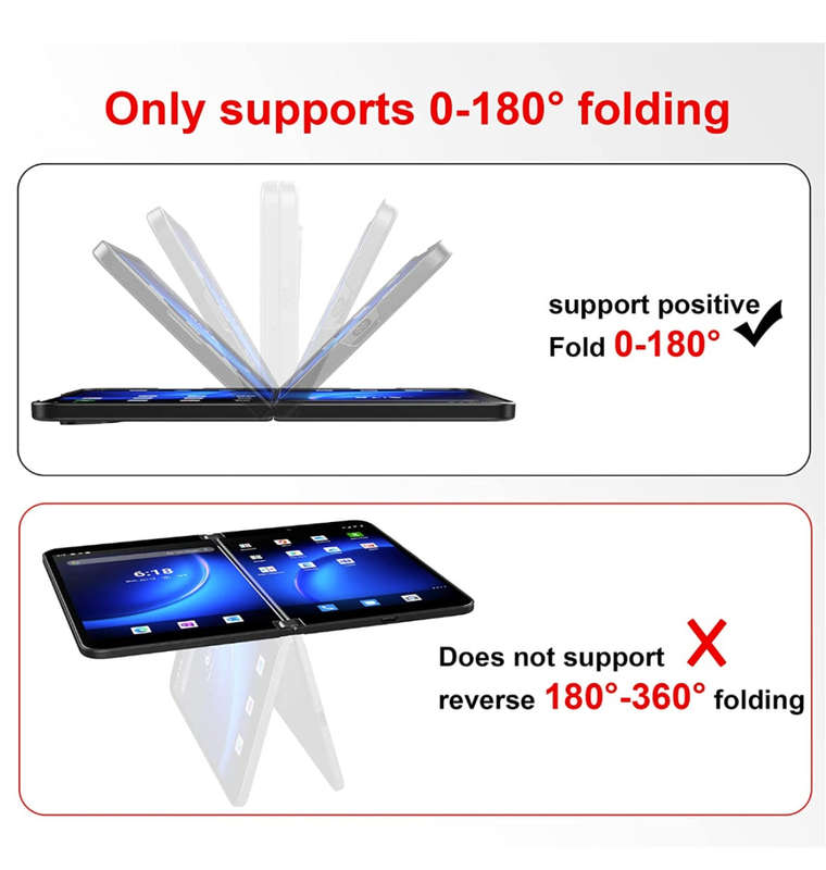 MICROSOFT SURFACE DUO 2 SLIM PU LEATHER PROTECTIVE CASE BLACK | FOLUU