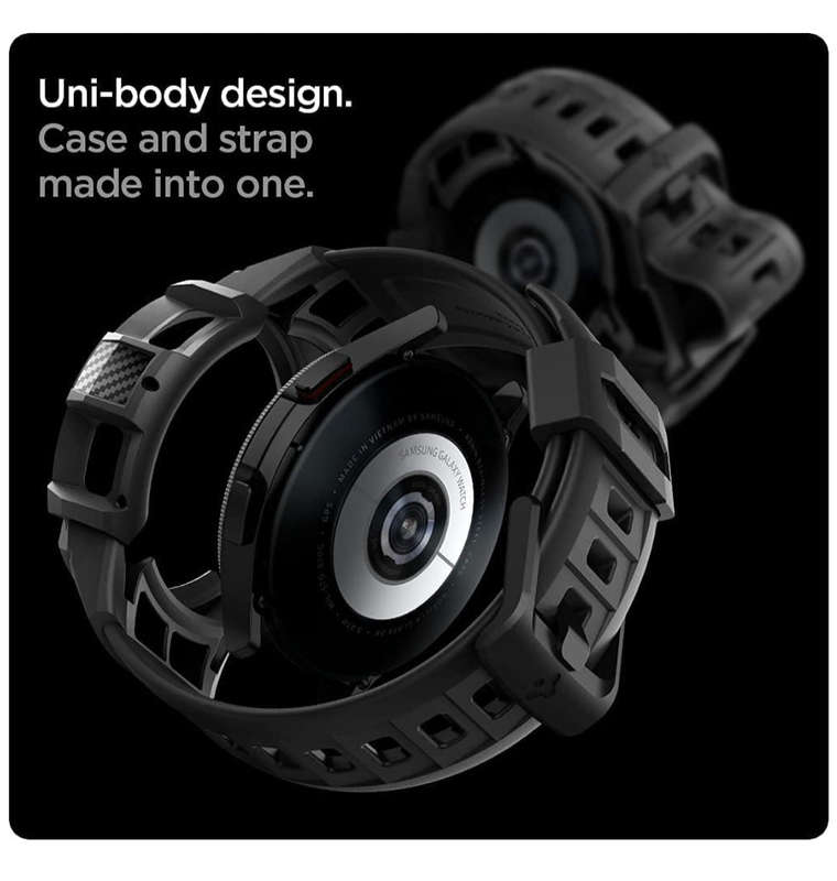 SAMSUNG GALAXY WATCH 4 CLASSIC PREMIUM RUGGED ARMOR PRO CASE 46MM BLACK | SPIGEN