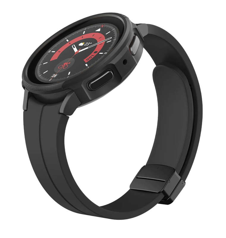 SAMSUNG GALAXY WATCH 5 PRO PREMIUM LIQUID AIR ARMOR CASE 45MM MATTE BLACK | SPIGEN