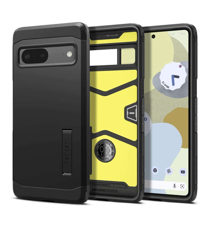 GOOGLE PIXEL 7 PREMIUM TOUGH ARMOR CASE BLACK | SPIGEN