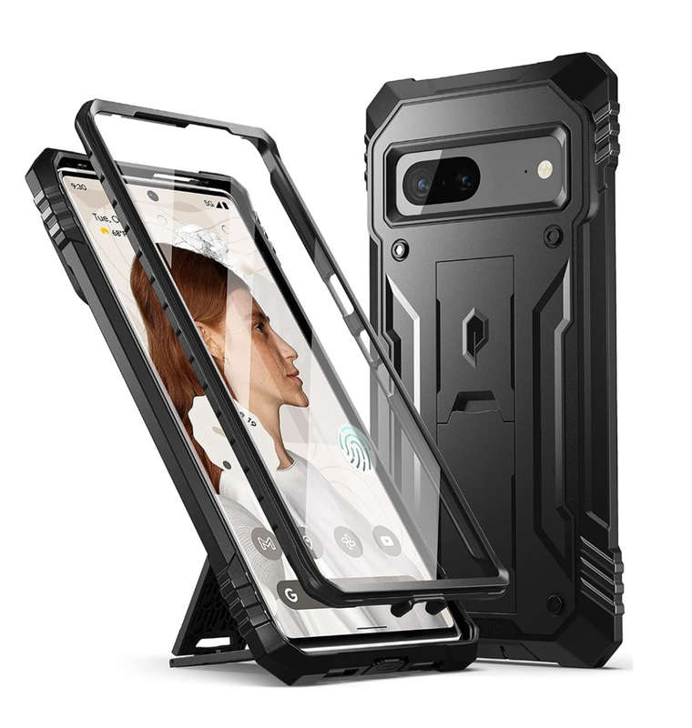 GOOGLE PIXEL 7 PREMIUM FULL BODY RUGGED REVOLUTION SERIES CASE BLACK | POETIC