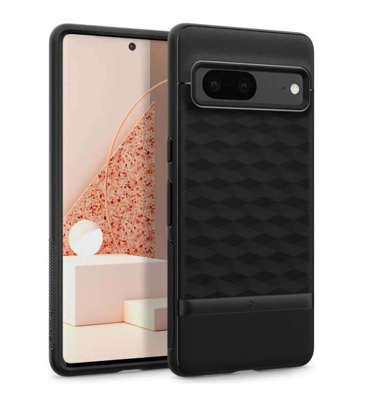 GOOGLE PIXEL 7 PREMIUM PARALLAX SERIES PROTECTIVE CASE MATTE BLACK | CASEOLOGY
