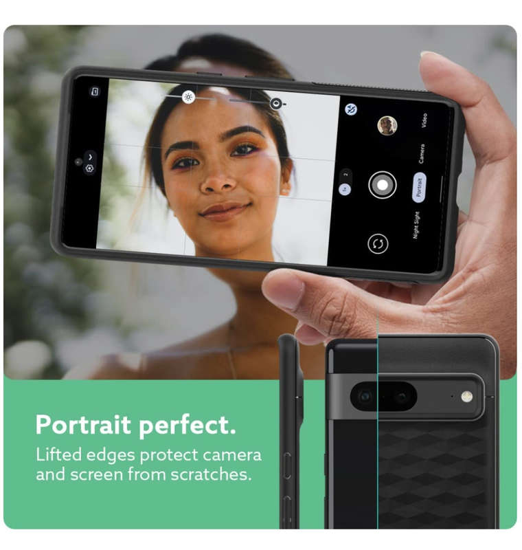 GOOGLE PIXEL 7 PREMIUM PARALLAX SERIES PROTECTIVE CASE MATTE BLACK | CASEOLOGY