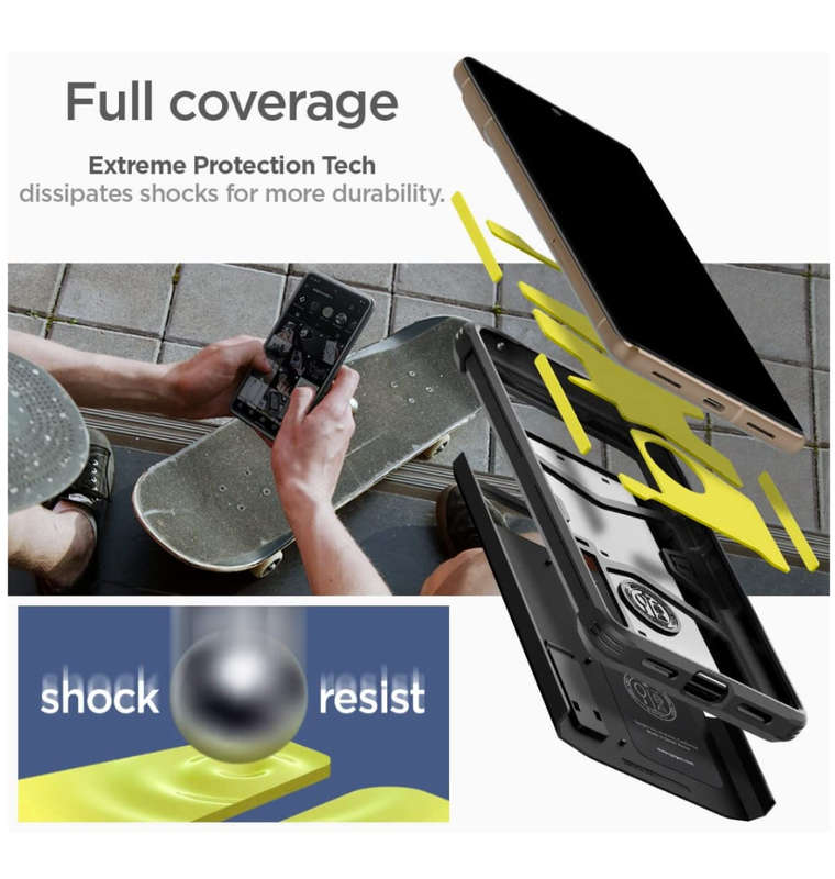 GOOGLE PIXEL 7 PRO PREMIUM TOUGH ARMOR CASE BLACK | SPIGEN