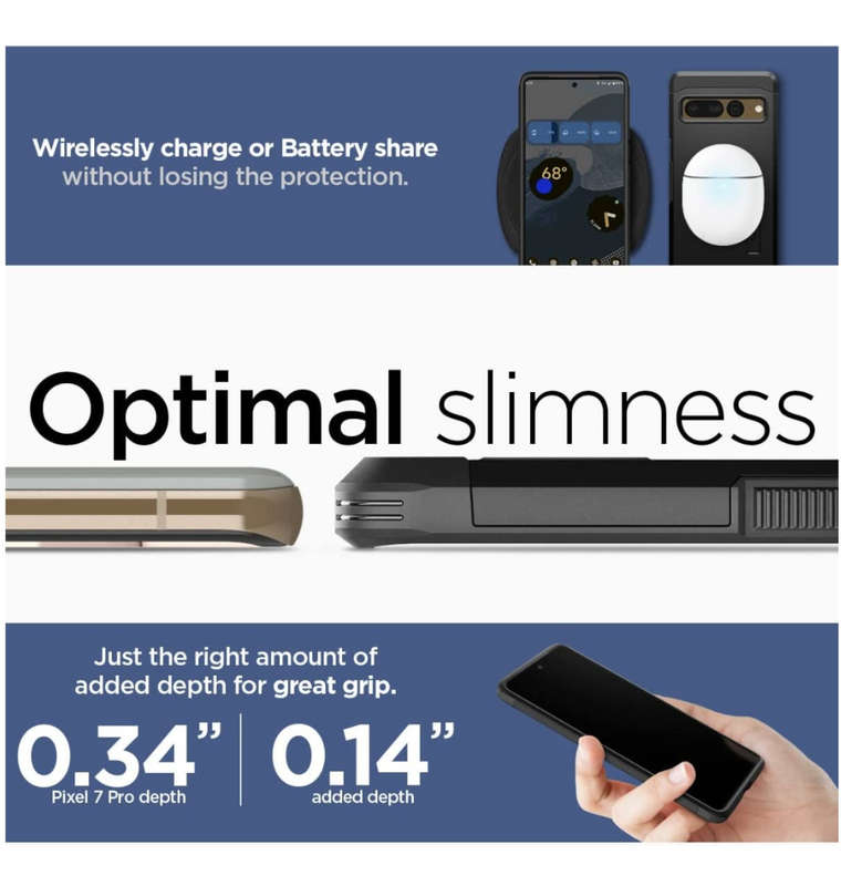 GOOGLE PIXEL 7 PRO PREMIUM TOUGH ARMOR CASE BLACK | SPIGEN