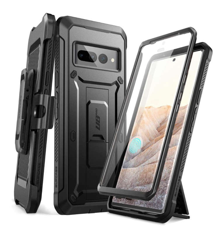 GOOGLE PIXEL 7 PRO FULL BODY RUGGED PROTECTIVE CASE BLACK | SUPCASE