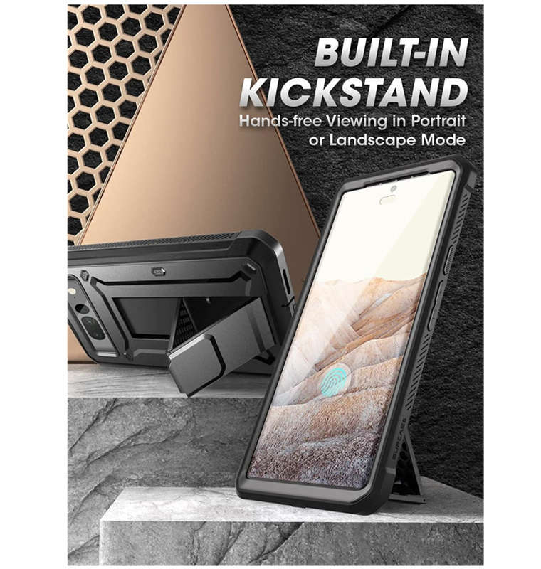 GOOGLE PIXEL 7 PRO FULL BODY RUGGED PROTECTIVE CASE BLACK | SUPCASE