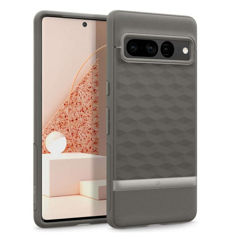 GOOGLE PIXEL 7 PRO PREMIUM PARALLAX SERIES PROTECTIVE CASE ASH GRAY | CASEOLOGY