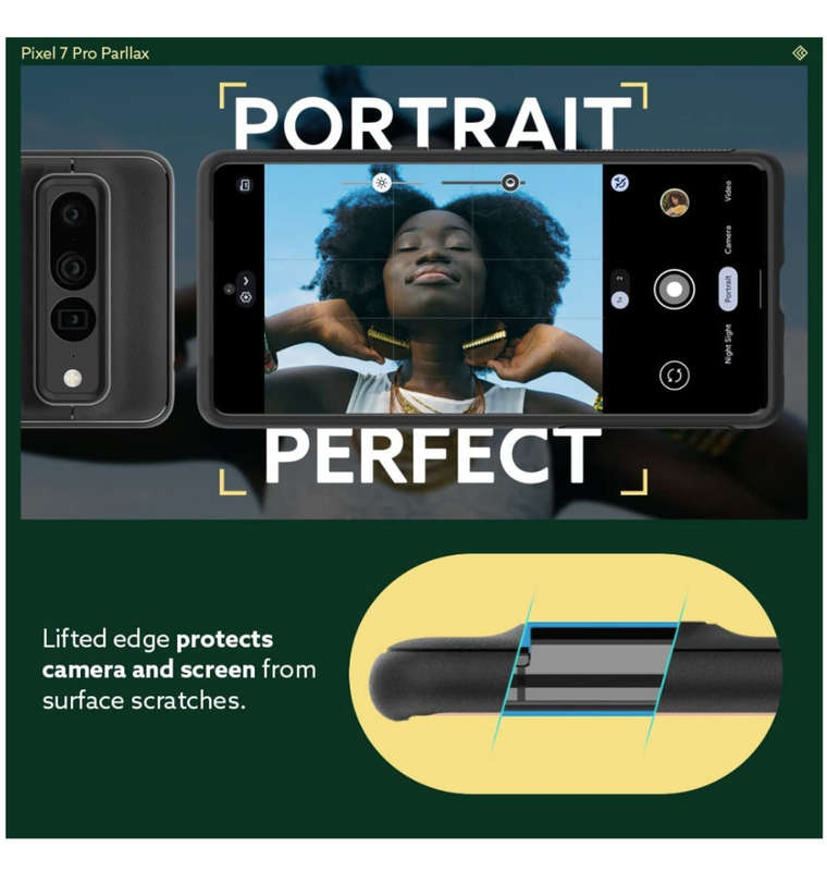 GOOGLE PIXEL 7 PRO PREMIUM PARALLAX SERIES PROTECTIVE CASE MATTE BLACK | CASEOLOGY