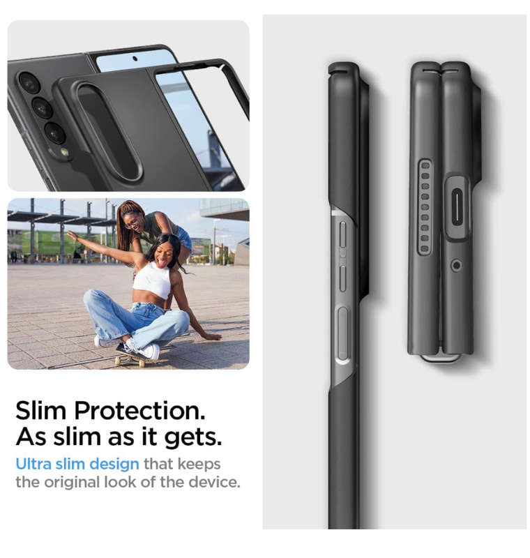 SAMSUNG GALAXY Z FOLD 4 PREMIUM AIRSKIN CASE BLACK | SPIGEN