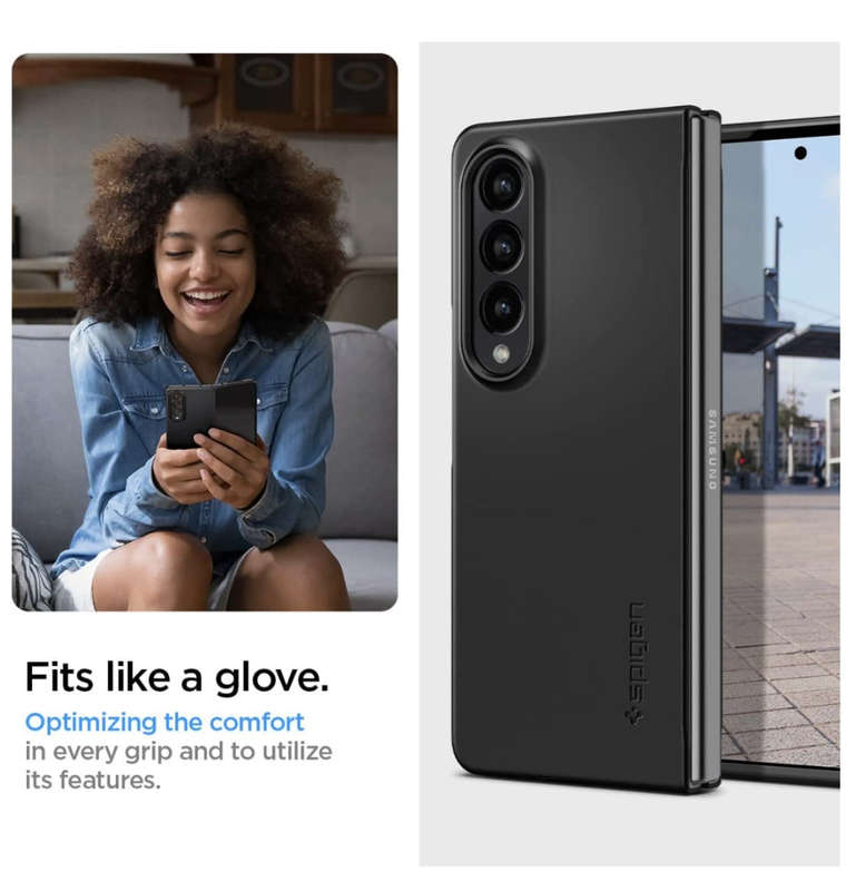 SAMSUNG GALAXY Z FOLD 4 PREMIUM AIRSKIN CASE BLACK | SPIGEN