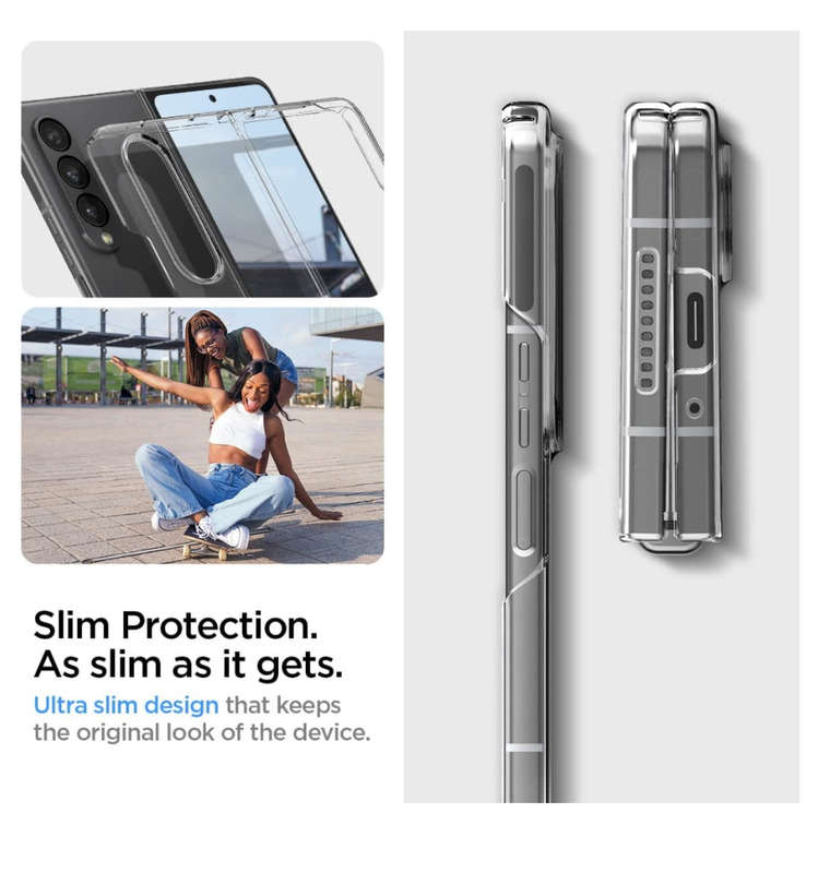 SAMSUNG GALAXY Z FOLD 4 PREMIUM AIRSKIN CASE CRYSTAL CLEAR | SPIGEN