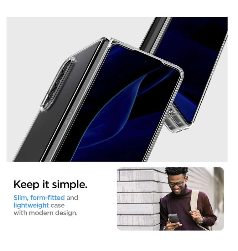 SAMSUNG GALAXY Z FOLD 4 PREMIUM AIRSKIN CASE CRYSTAL CLEAR | SPIGEN